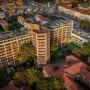 El edificio central es una de las imágenes más emblemáticas del hospital.