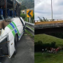 Accidente en el puente Helicoidal, entre Cajamarca y Calarcá.