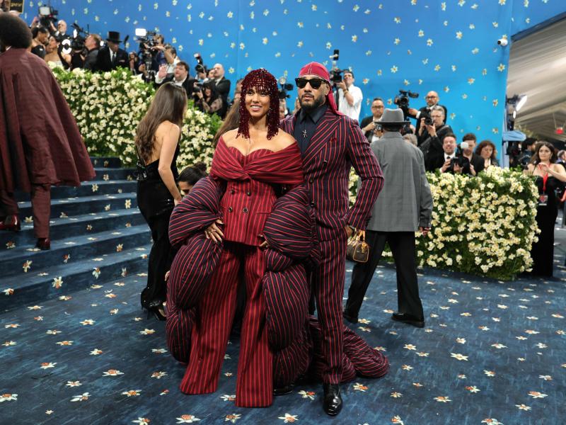 Alicia Keys (izq.) y Swizz Beatz (der.).