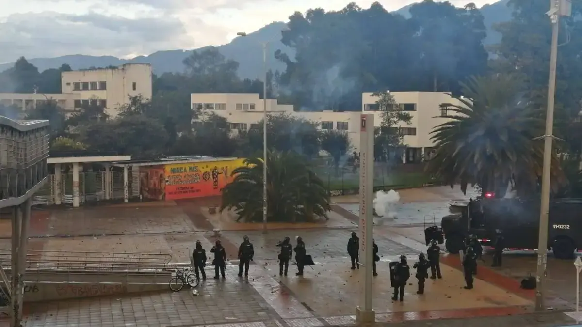 Habla líder estudiantil de la UNAL sobre los hechos violentos que se registran en el campus: 'Desde 2020 hemos vivido un incremento de disturbios'