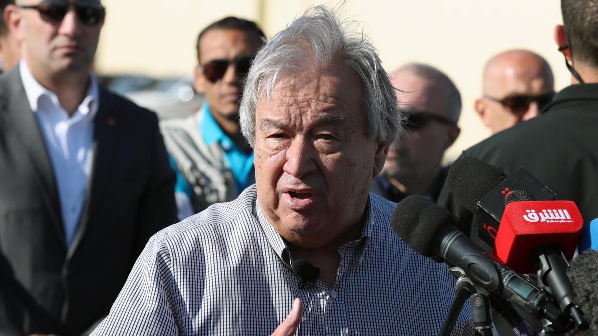 Antonio Guterres visita Rafah y pide poner fin a la ‘pesadilla’ de la guerra en Gaza