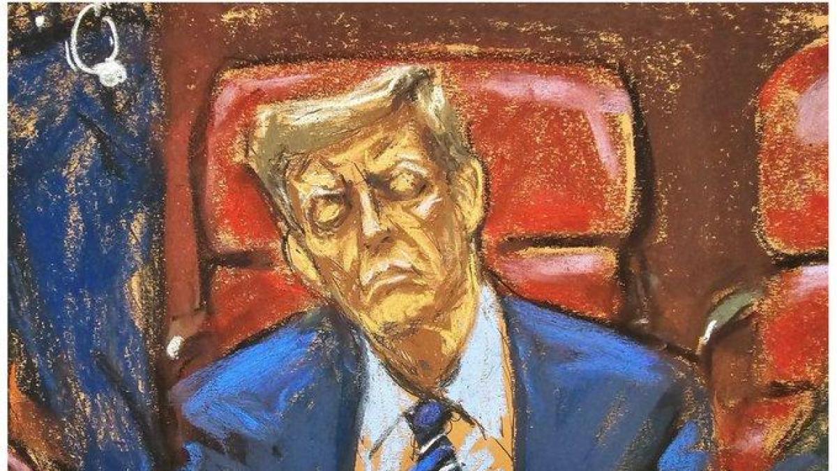 ‘Simplemente cierro mis hermosos ojos azules’: Trump responde a quienes lo señalan de quedarse dormido durante su juicio