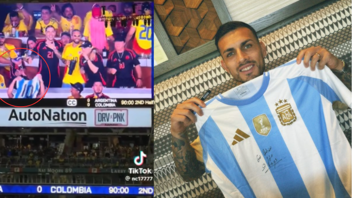 Jugador argentino responde a Blessd por intentarle quitar camiseta a hincha