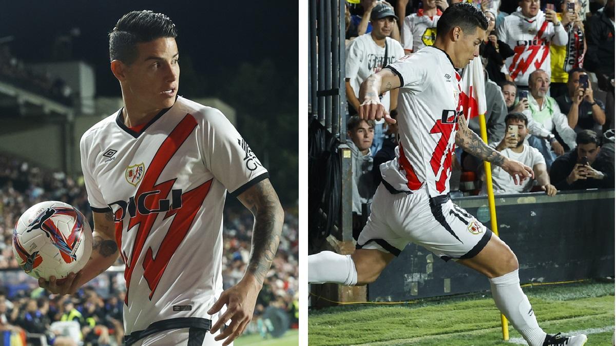 Video | James Rodríguez: así fue su debut con el Rayo Vallecano, donde la hinchada lo recibió con mucha emotividad