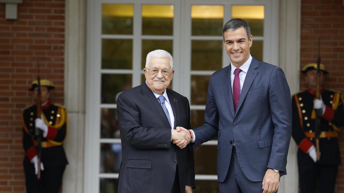 Presidente de la Autoridad Nacional Palestina, Mahmud Abás, pide a España una nueva Conferencia de Paz sobre Oriente Medio
