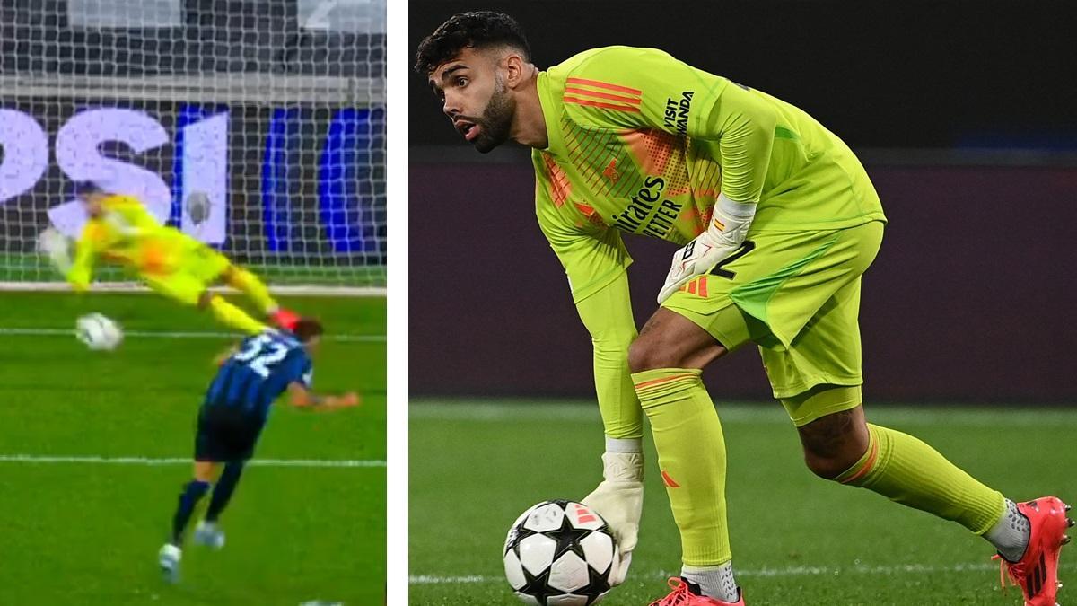 Video | Champions League: la espectacular doble atajada de David Raya, arquero del Arsenal, en el juego contra Atalanta