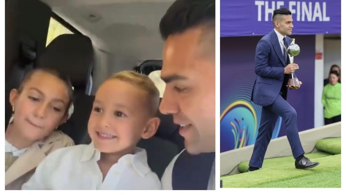 Falcao García se roba el show en la final del Mundial femenino: sus hijos conmueven al anunciar que iban para El Campín; video