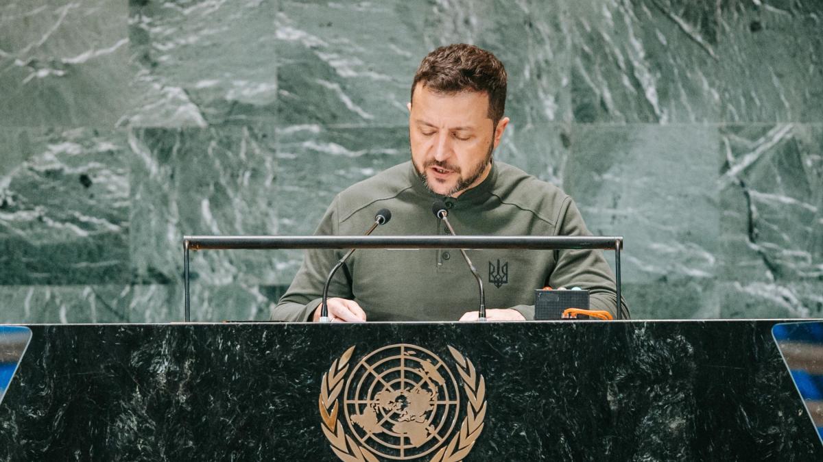 Presidente Volodimir Zelenski hablará ante la Asamblea de la ONU buscando refrendar apoyo a Ucrania en medio de la guerra
