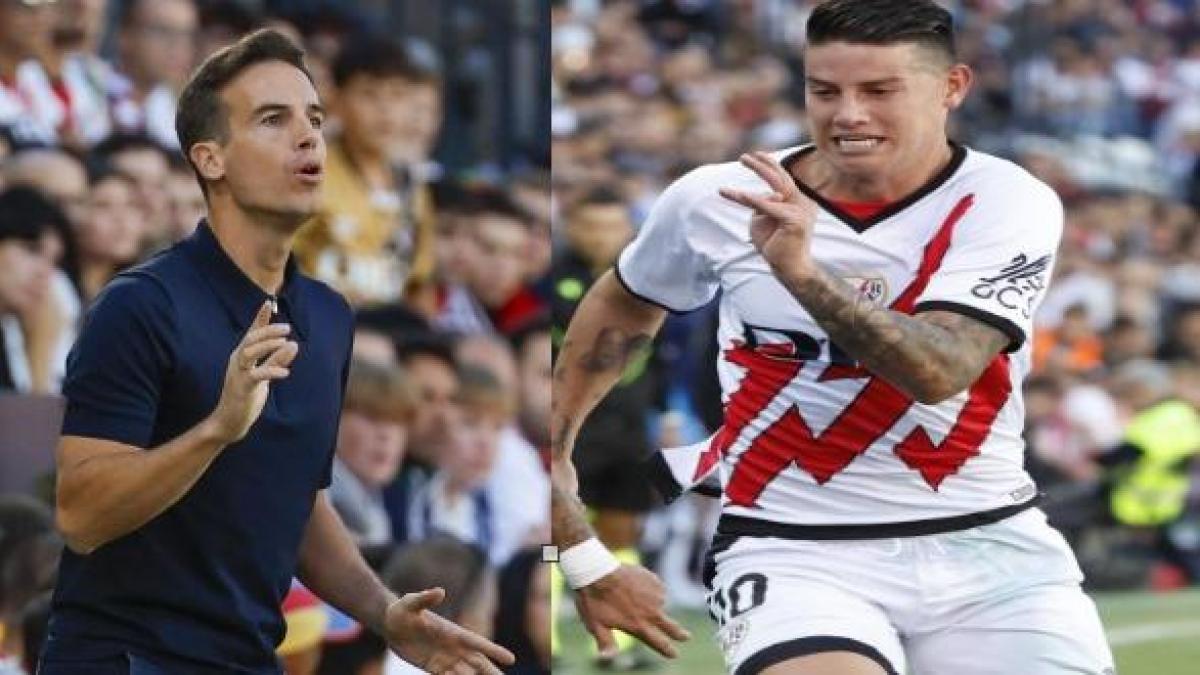 James Rodríguez: Iñigo Pérez, DT del Rayo Vallecano, explotó tras la pregunta sobre el colombiano