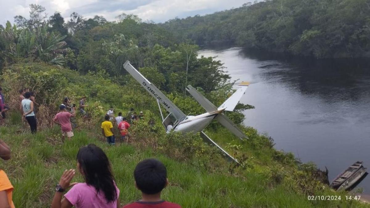 Avioneta se accidentó aterrizando en una destapada pista de Guainía