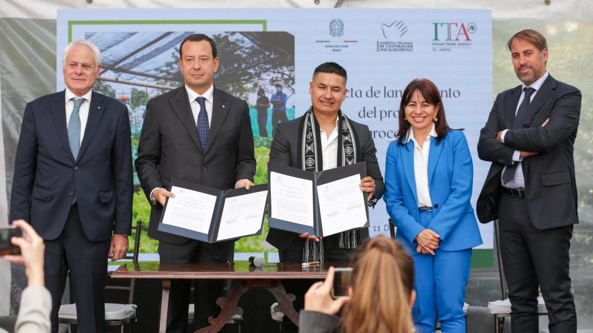 Italia y Colombia firman proyecto para impulsar el desarrollo del sector agropecuario colombiano: ¿en qué consiste?