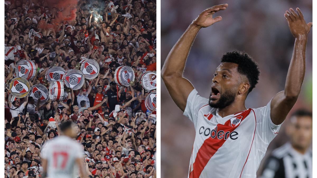 Video | Miguel Borja: el tanto que anotó en medio de un terrible aguacero en la goleada 4-1 de River Plate a Vélez