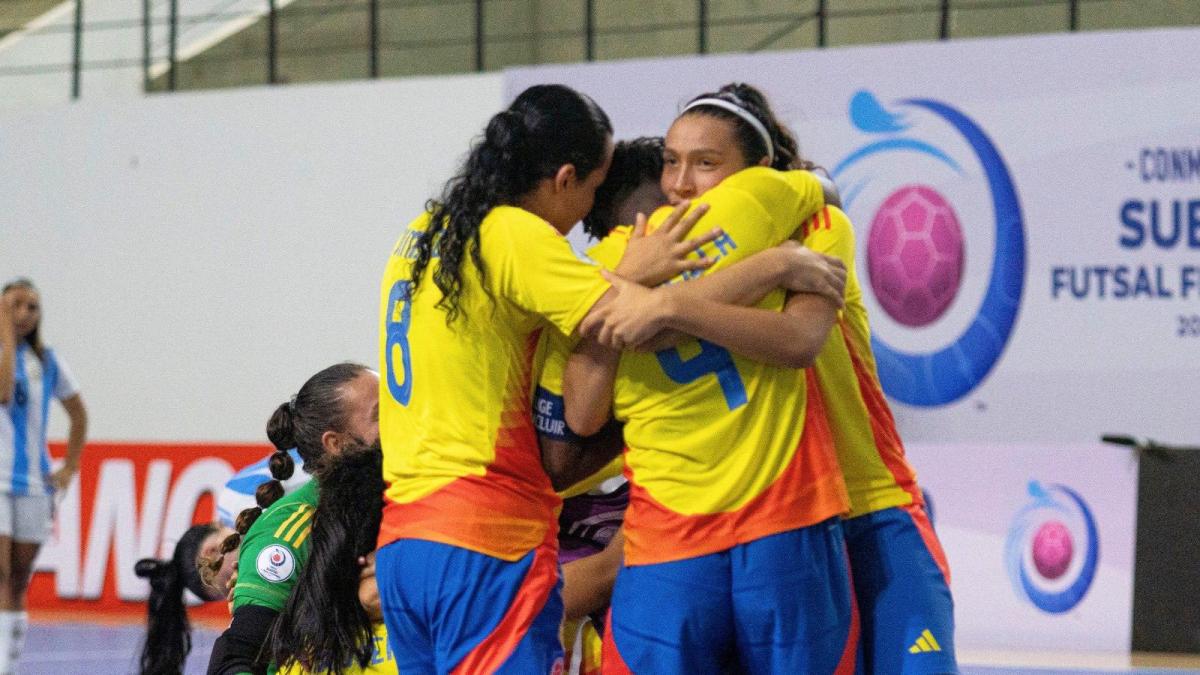 Selección Colombia femenina destrona a Brasil y logra histórico título en el Sudamericano Sub-20 de Futsal