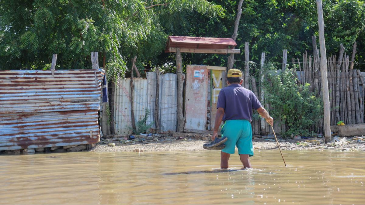Las lluvias en La Guajira dejan dos muertos y afectan a 42.219 familias distribuidas en 180 sectores