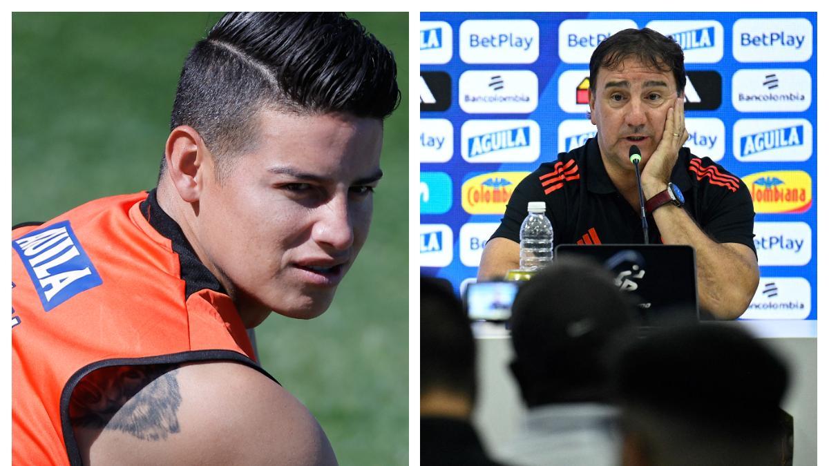 Néstor Lorenzo, muy preocupado porque James Rodríguez no juega en el Rayo Vallecano