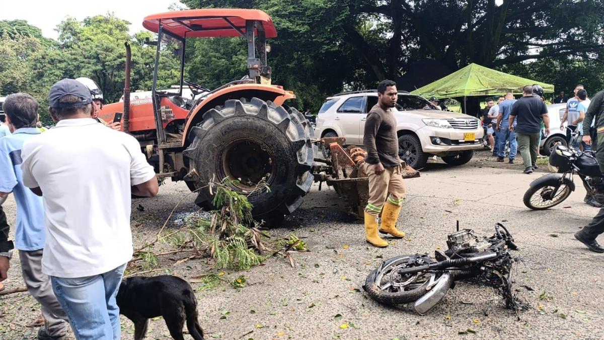 Valle'nin Jamundí kentsel bölgesinde motosiklet bombasının neden olduğu patlamada bir kişi öldü ve 7 kişi yaralandı