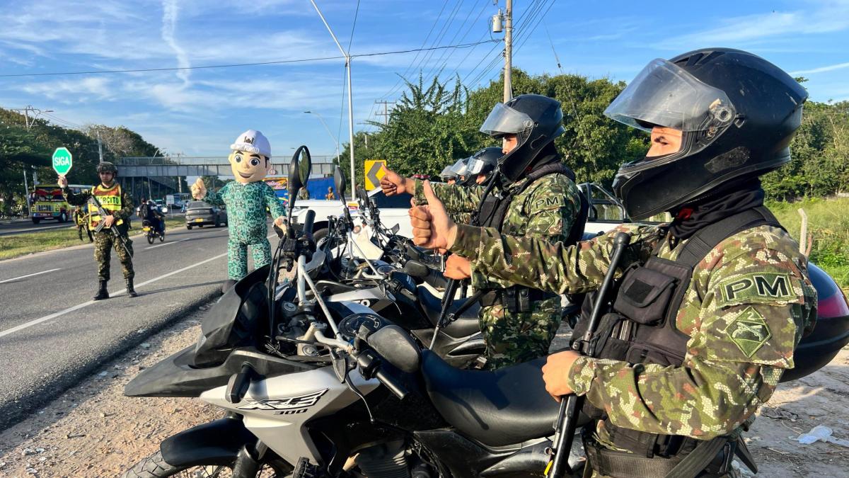 Cerca de 300 soldados garantizan la seguridad de las vías del Caribe durante la temporada de fin de año