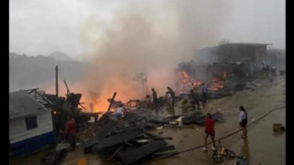 Varias viviendas resultaron destruidas por un incendio en Policarpa, Nariño
