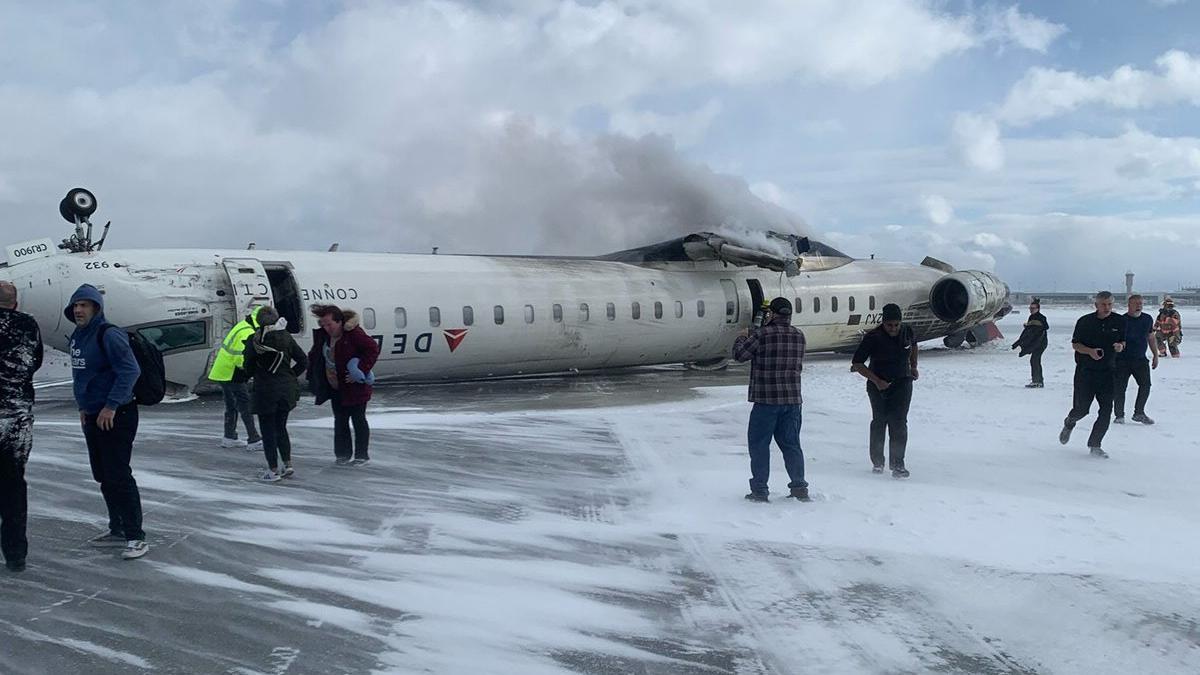 aircraft turned on the track