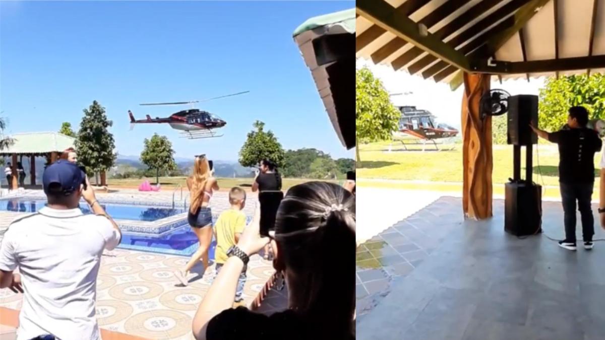 Antioquia'da Alias ​​Terror'u olan helikopter ve tatil partileri