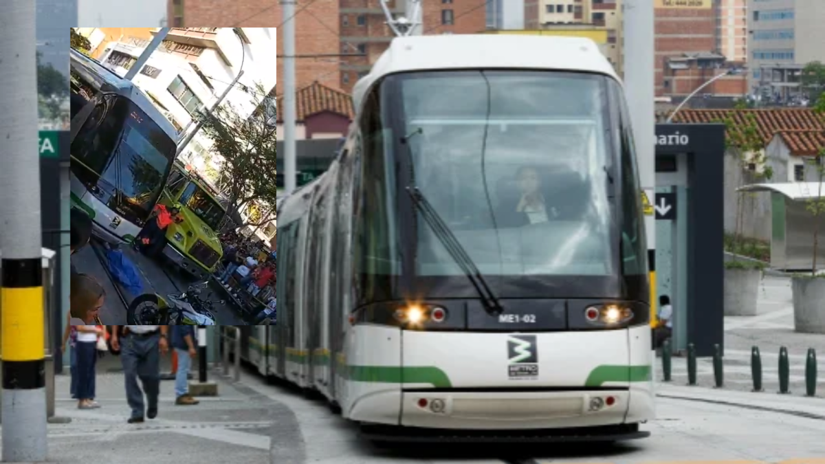 Una mujer falleció tras ser arrollada por un tren del Tranvía de Ayacucho en el centro de Medellín