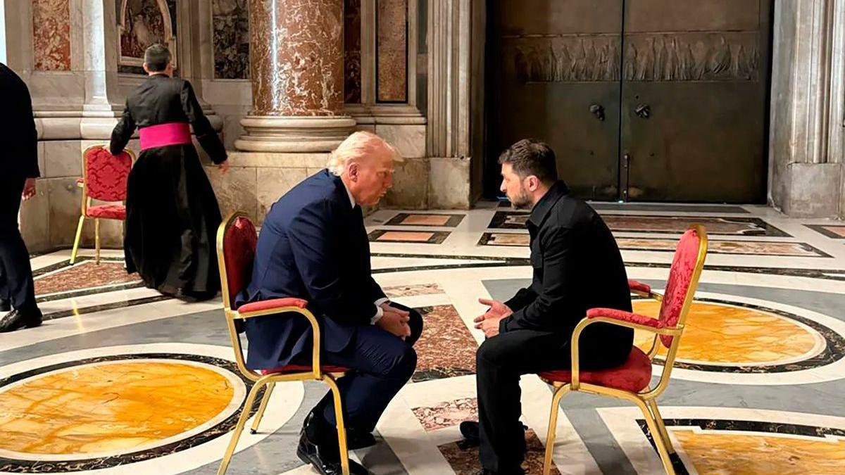 Donald Trump reveló qué habló con Zelenski en la reunión que duró 15 minutos en el Vaticano: 'Es algo bueno'