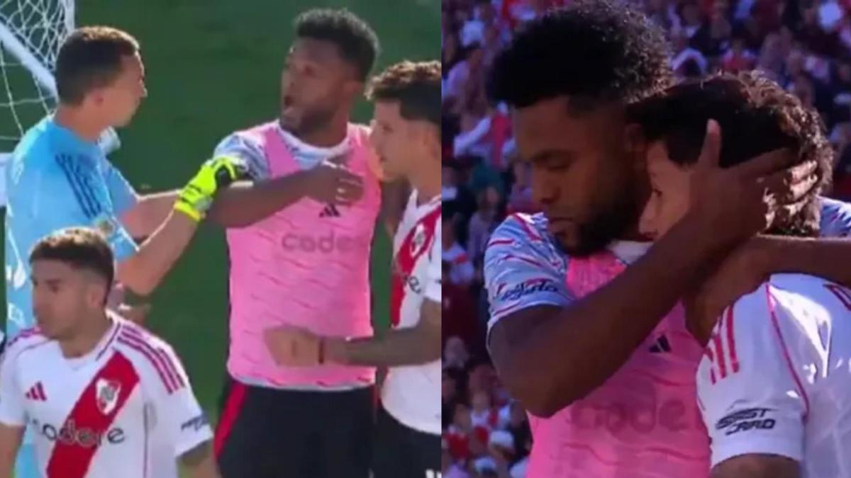 Video | Miguel Borja tuvo picante cruce en el superclásico de River Plate vs. Boca Junior: 'Le pegas a tus hijos'