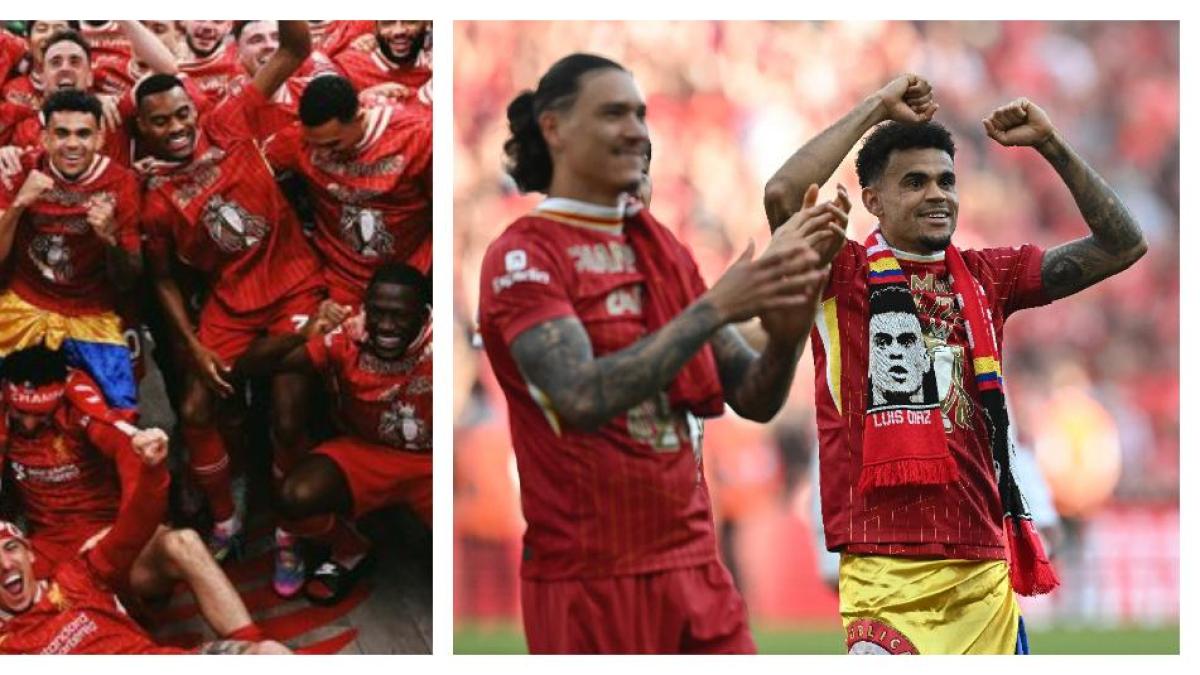 Luis Díaz sigue celebrando el título con el Liverpool y se mandó tremendo mensaje en redes sociales