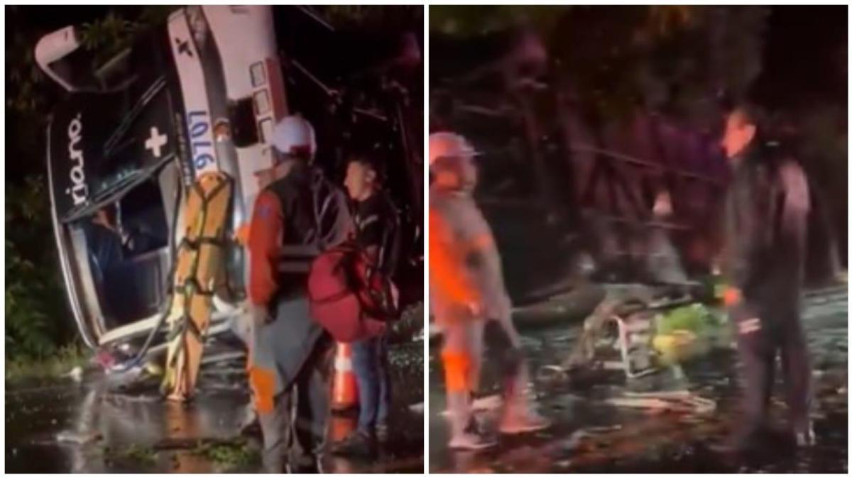Video| Grave accidente de bus en la vía Mariquita – Armero deja al menos tres muertos y 15 heridos
