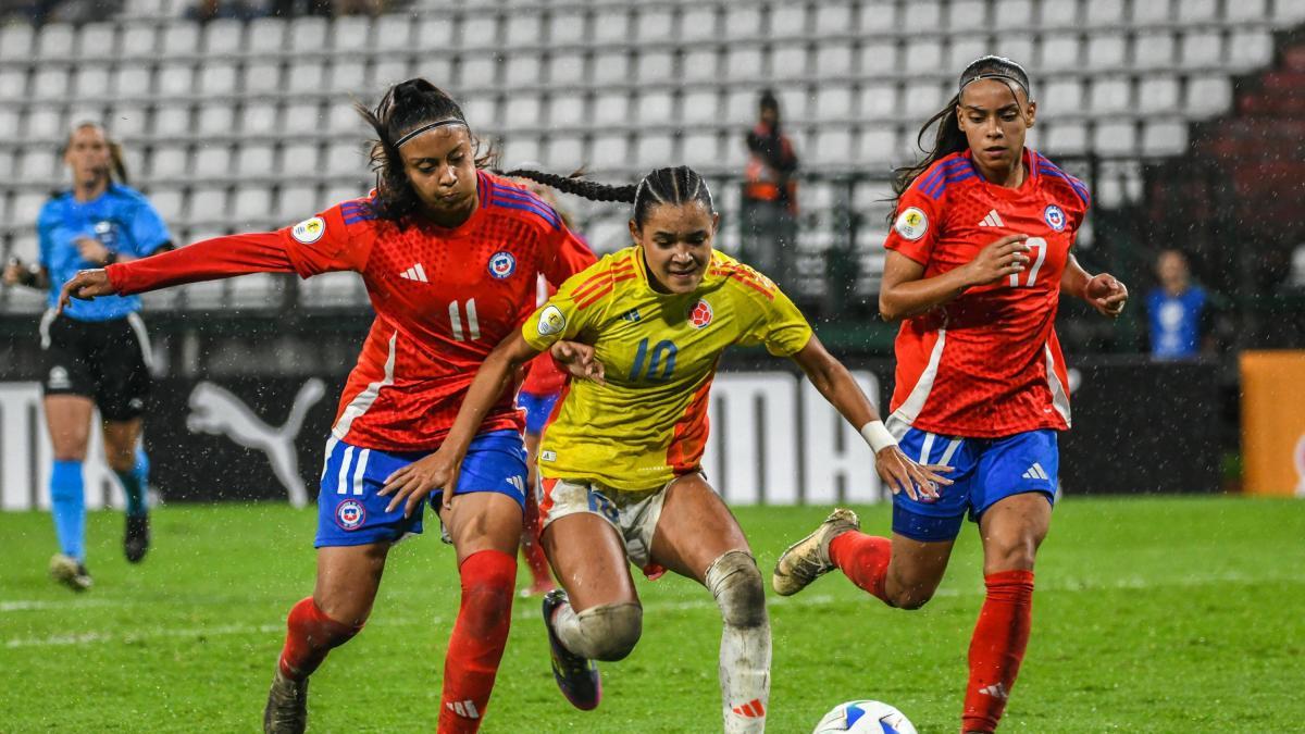 Colombia se enredó sola: perdió contra Chile en el Sudamericano Sub-17 femenino, en Manizales