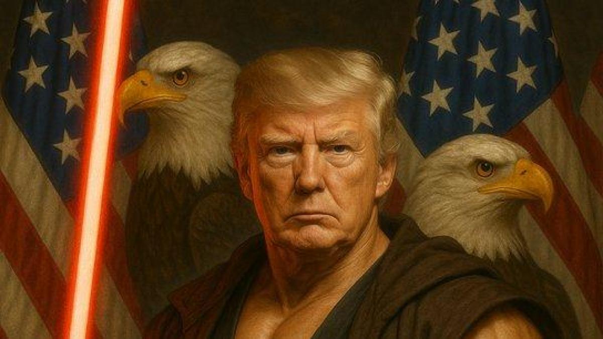 Vestido de papa o maestro Jedi: los provocativos memes de Donald Trump para fastidiar a sus oponentes