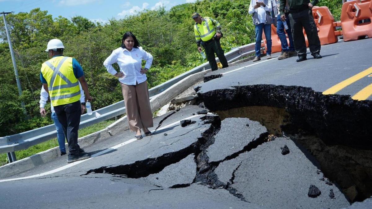 Emergencia vía Barranquilla-Cartagena: en un mes se restablecería el tránsito en acceso al puente Juan de Acosta