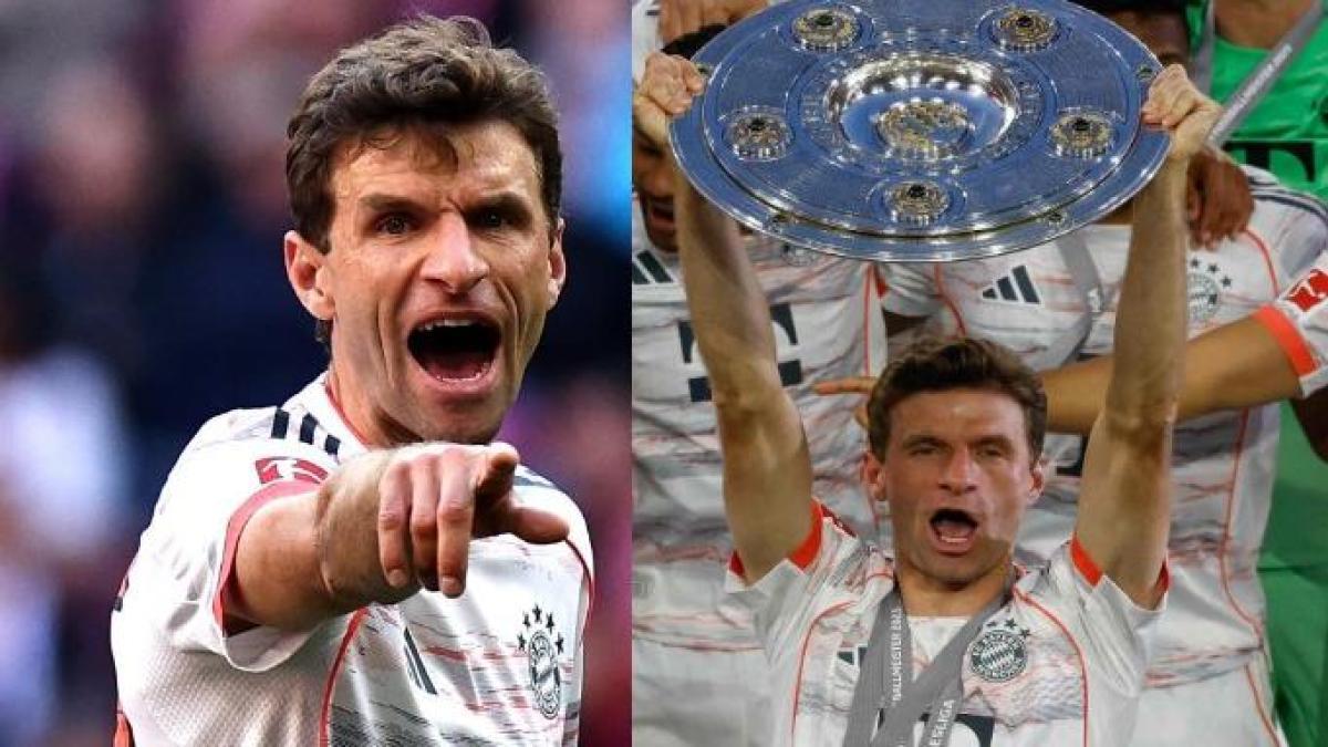Video | Thomas Müller: emotiva despedida de la leyenda alemana en la celebración del título del Bayern Múnich