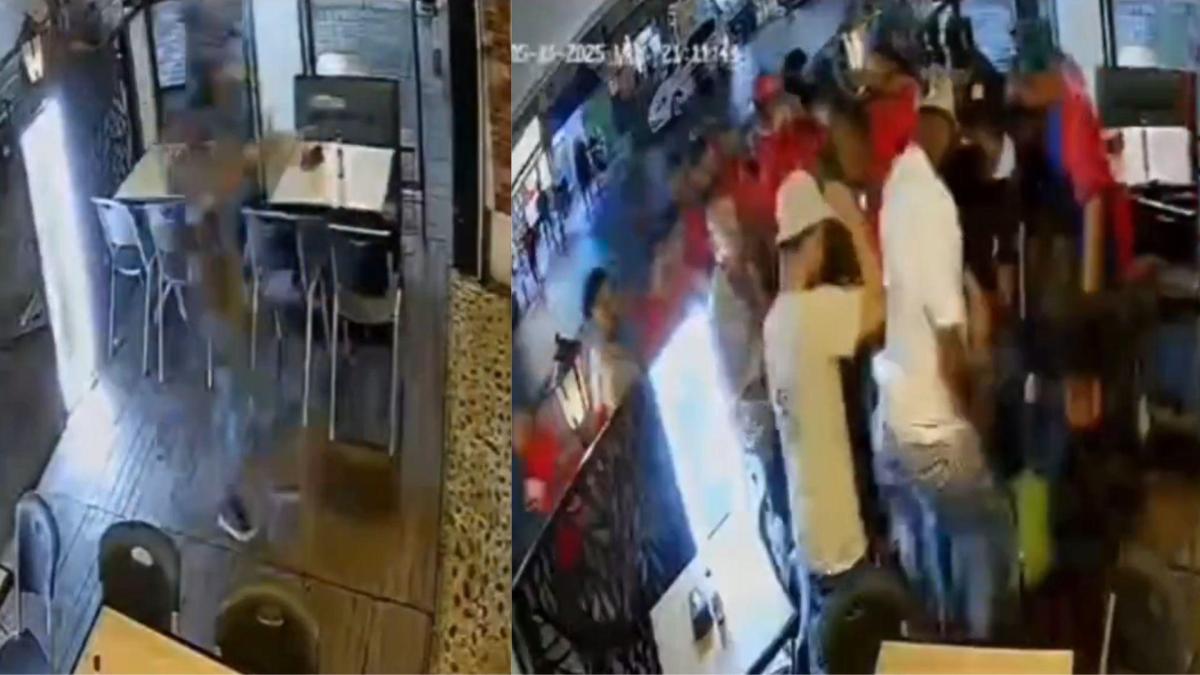 En video quedó registrado intento de robo en Laureles: delincuente armado fue agredido a golpes por los habitantes