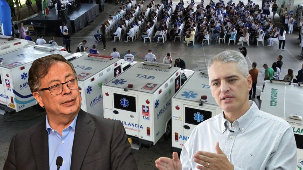 La verdad detrás de la pelea entre presidente Gustavo Petro y gobernador de Antioquia por entrega de 23 ambulancias