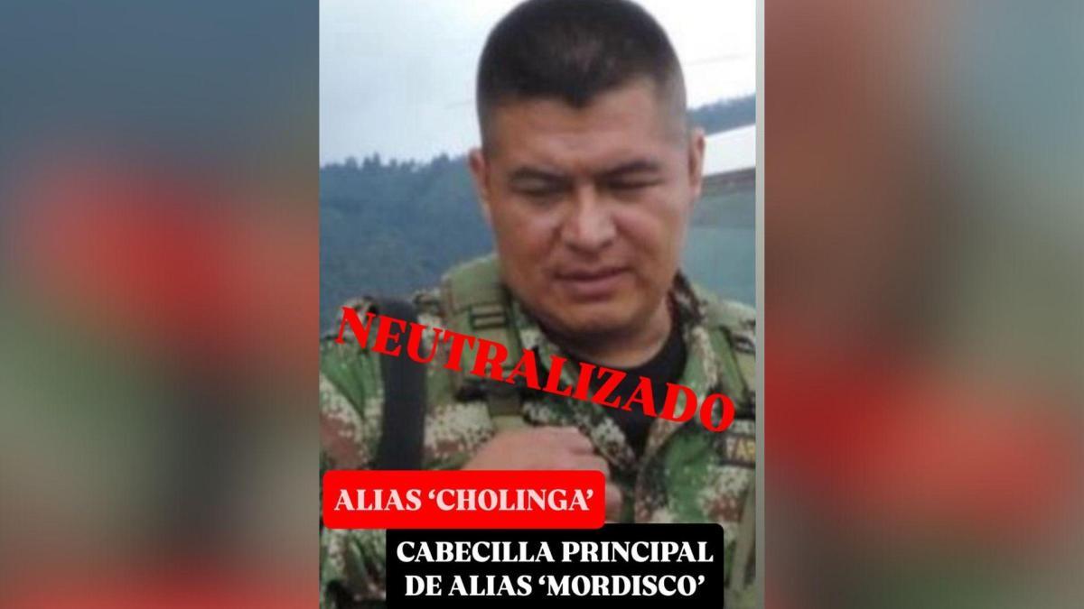 Cauca ve Valle'deki saldırılardan sorumlu olan 'Iván ısırığı' muhaliflerinin lideri olan Cholinga takma adı dozu