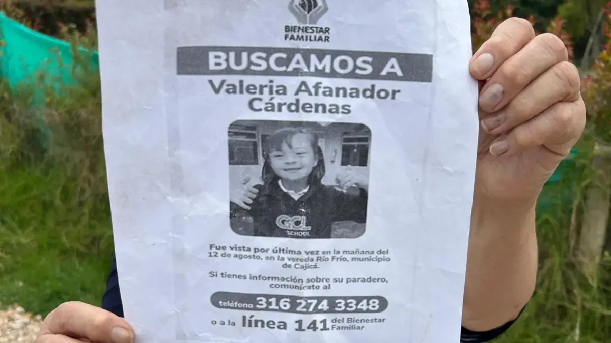 Las preguntas en el caso de Valeria Afanador tras hallazgo de su cuerpo a 200 metros del colegio donde desapareció en Cajicá