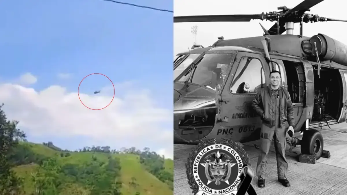 Estas son las identidades de los uniformados de la policía que murieron tras ataque con dron de las disidencias a helicóptero en Amalfi, Antioquia
