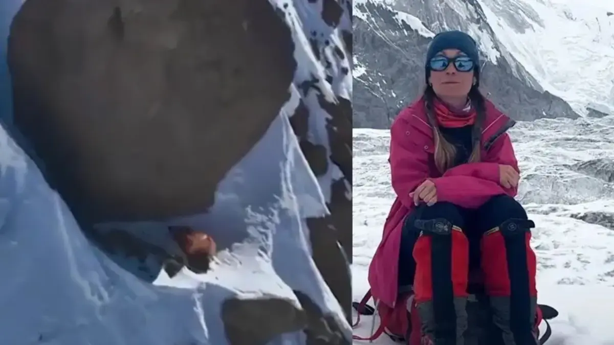 La dramática historia de la alpinista Natalia Nagovitsyna, que quedó atrapada a 7.000 metros de altura: su hijo la grabó con un dron pidiendo auxilio