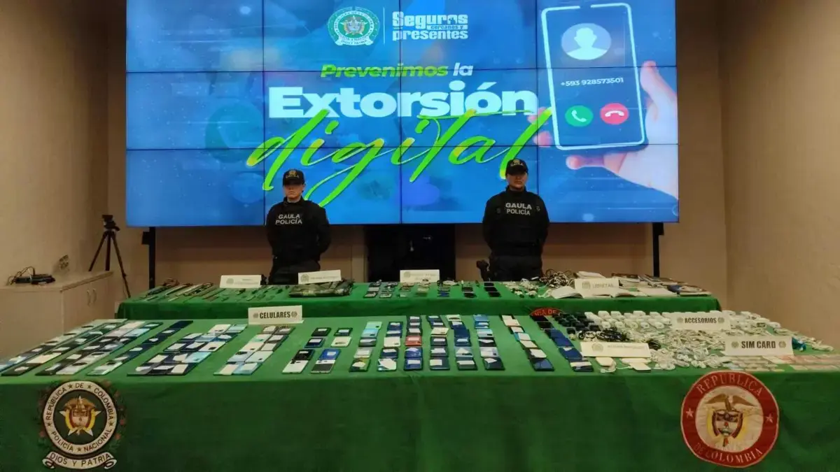 Desmantelan 'call center' en cárcel de Cómbita: encontraron 105 celulares con el que extorsionaron a más de 10.000 personas
