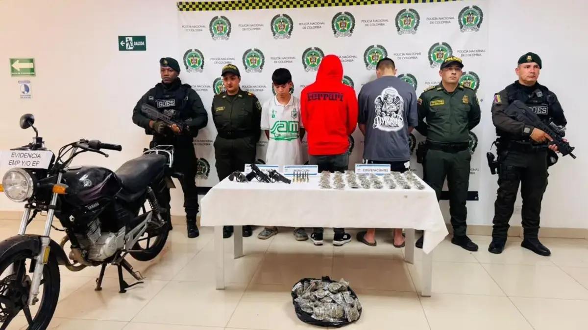 Cayeron dos de los sicarios más peligrosos de la estructura delincuencial 'Nueva Generación', que opera en el norte del Valle del Cauca