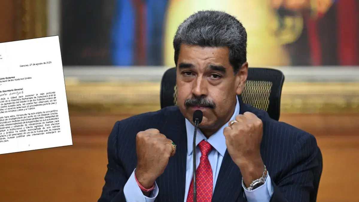 Esta es la carta que envió Nicolás Maduro al secretario de la ONU para que interceda tras el despliegue de buques de Estados Unidos: 'Sin precedentes'