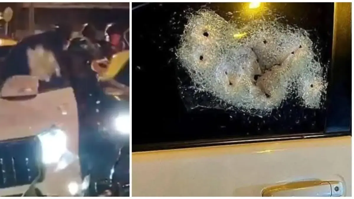 Los videos del ataque sicarial contra una camioneta blindada en Cali en el que murió una persona y otras ocho resultaron heridas