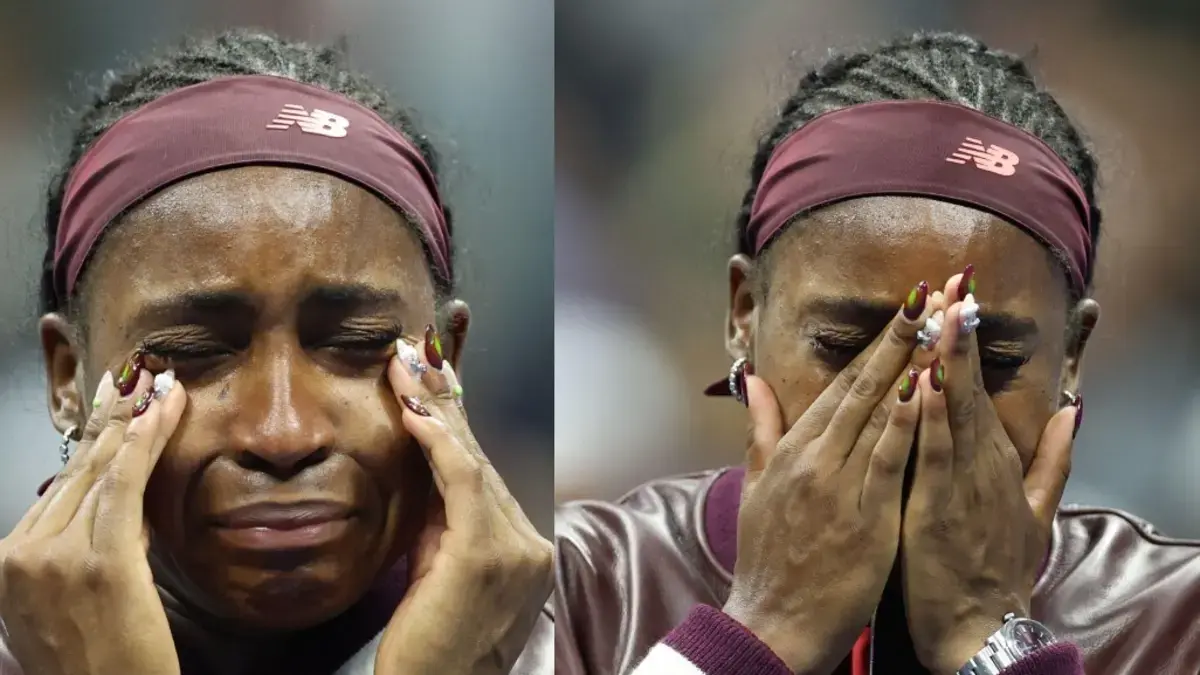 Video | Impactante momento: a la tenista Coco Gauff poco le importó el protocolo y rompió en llanto al ganar en el US Open