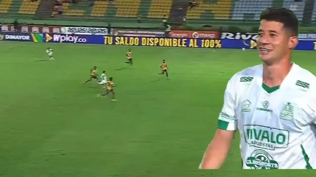 El increíble y polémico gol de media cancha con el que Atlético Bucaramanga venció al Deportivo Pereira en Armenia: video