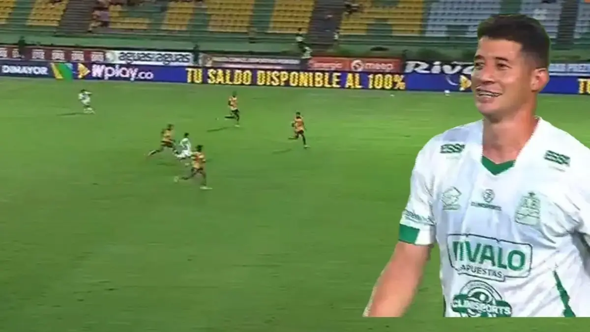 El increíble y polémico gol de media cancha con el que Atlético Bucaramanga venció al Deportivo Pereira en Armenia: video