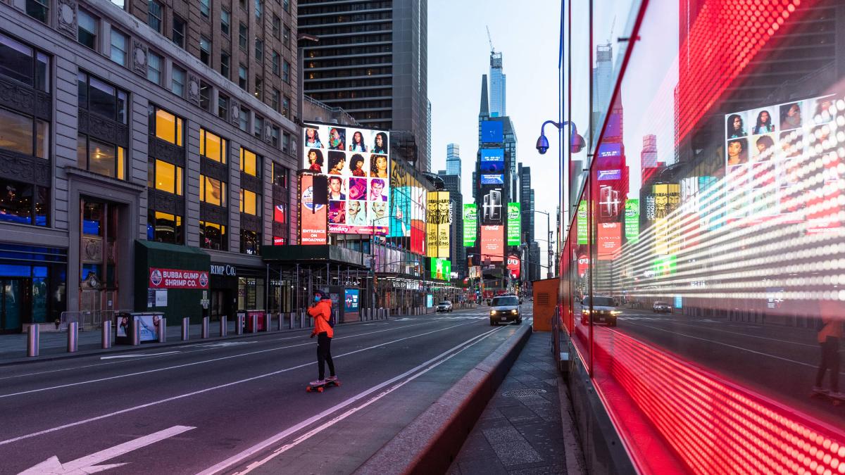 La COP16 llegó al Times Square de Nueva York