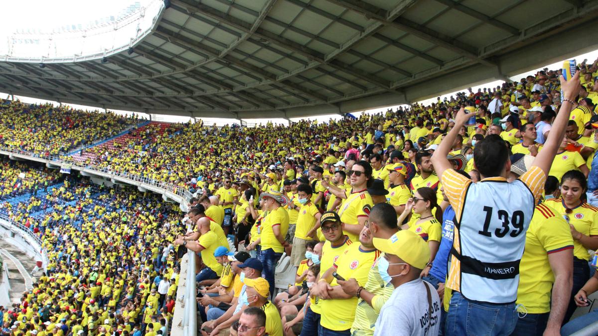 The climate prevailed in the Metropolitano Stadium during the match between Colombia and Chile