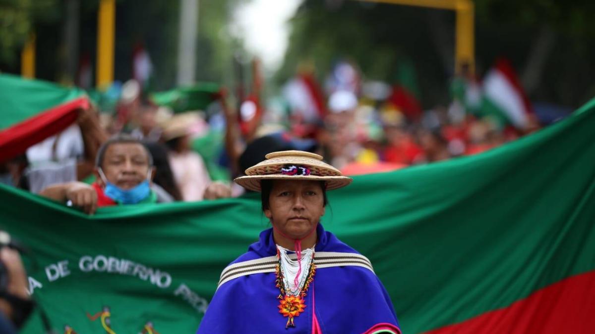 Algunas comunidades indígenas del Cauca anuncian movilización hacia Cali, previo a la COP16 