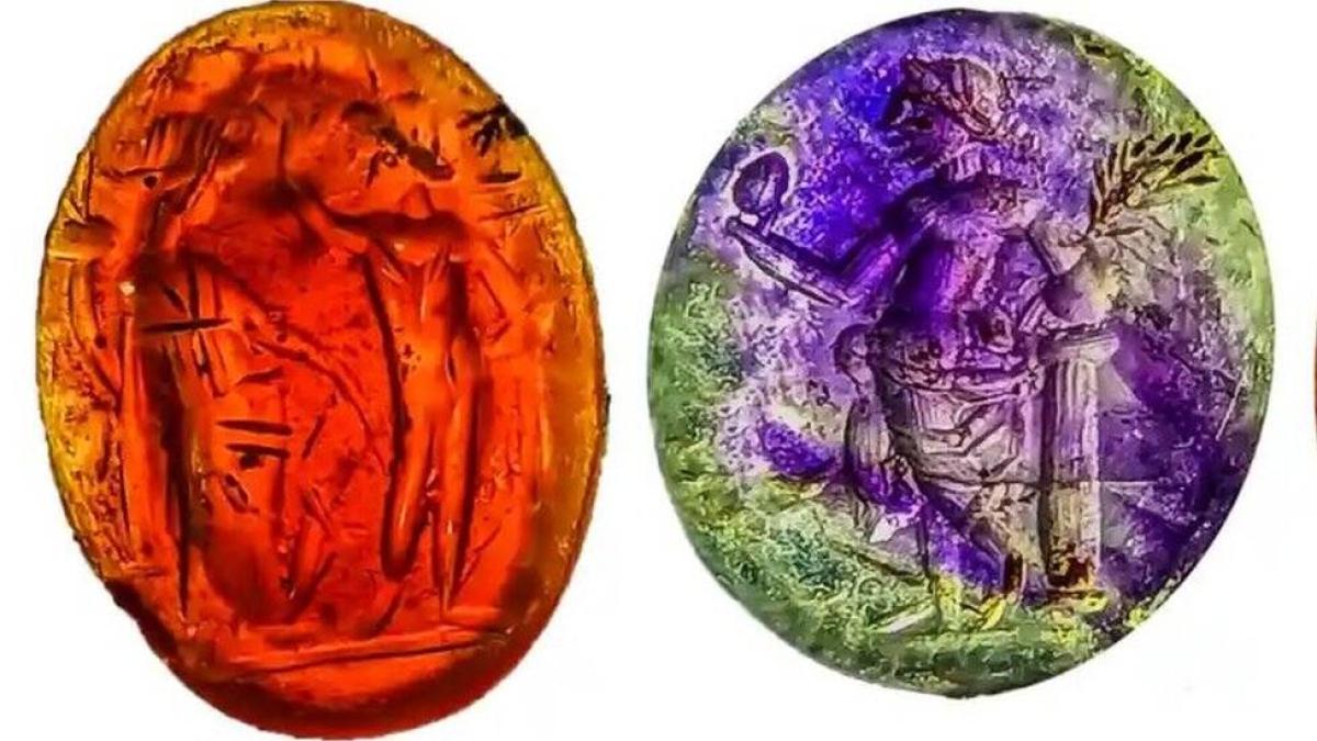 Las fascinantes piedras talladas que fueron encontradas en los desagües